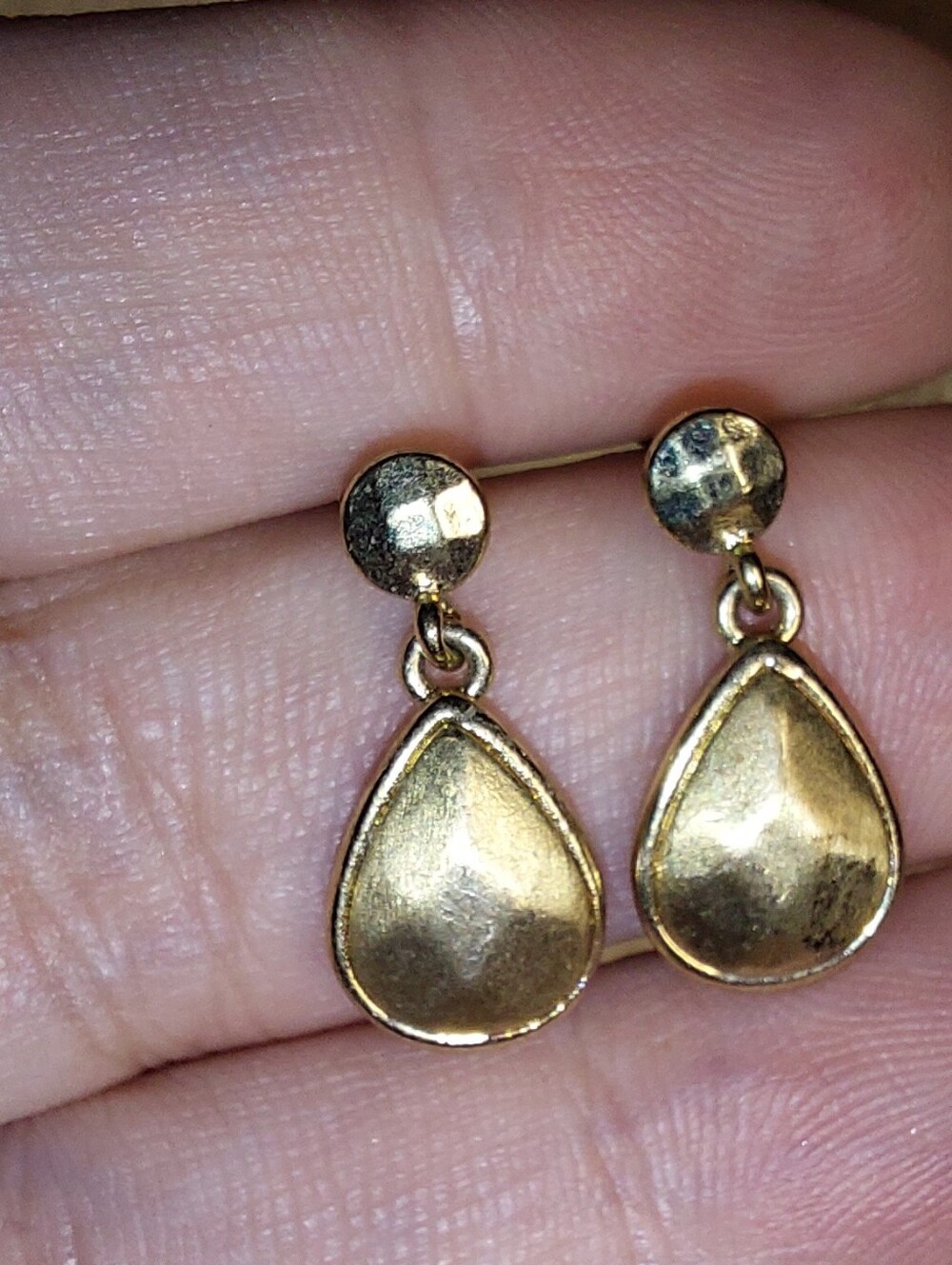 Gold Teardrop Dangle Earrings - Women Jewelry